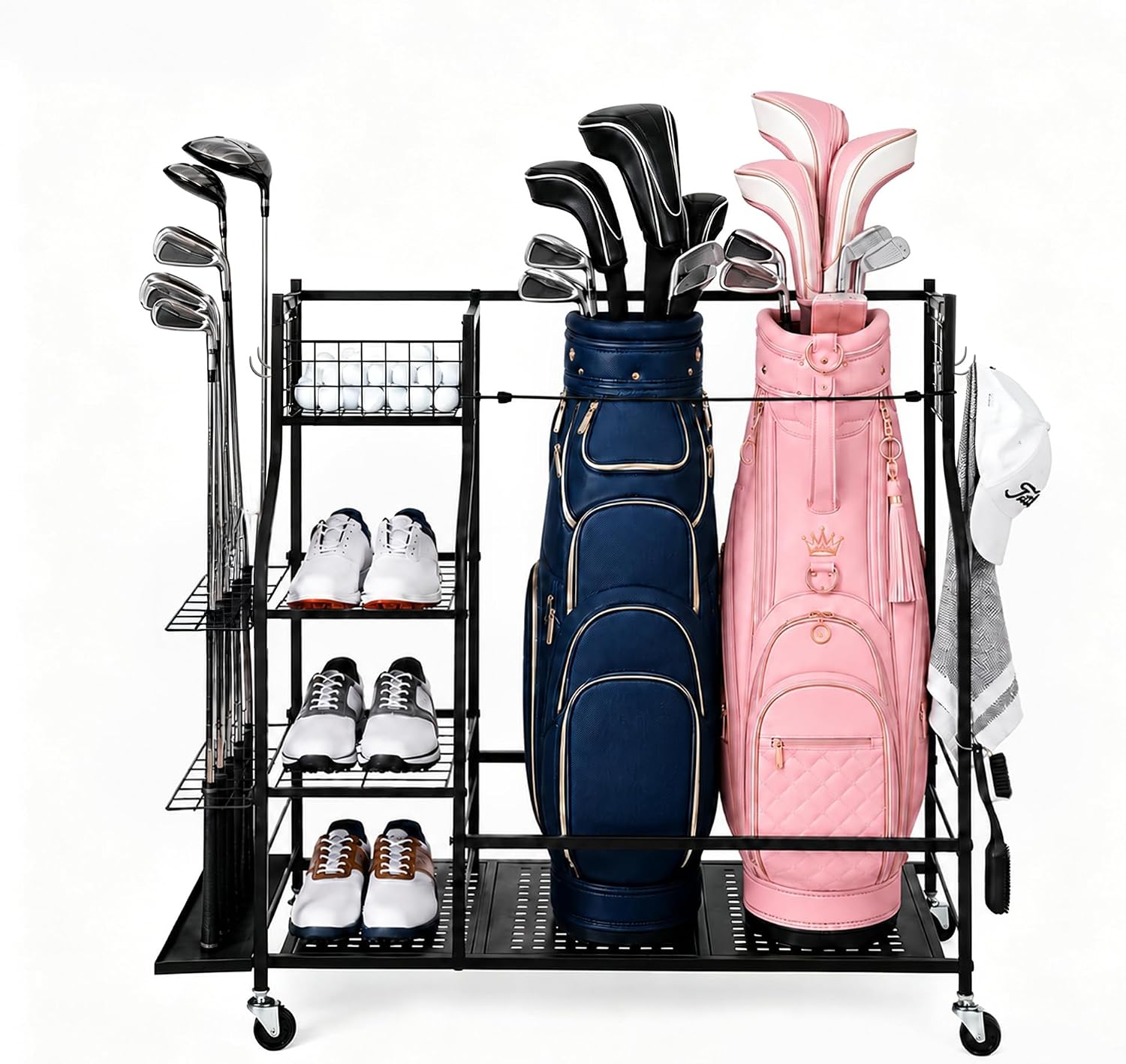 Sports Equipment Bag With Wheels - رف تخزين حقائب الجولف شديد التحمل