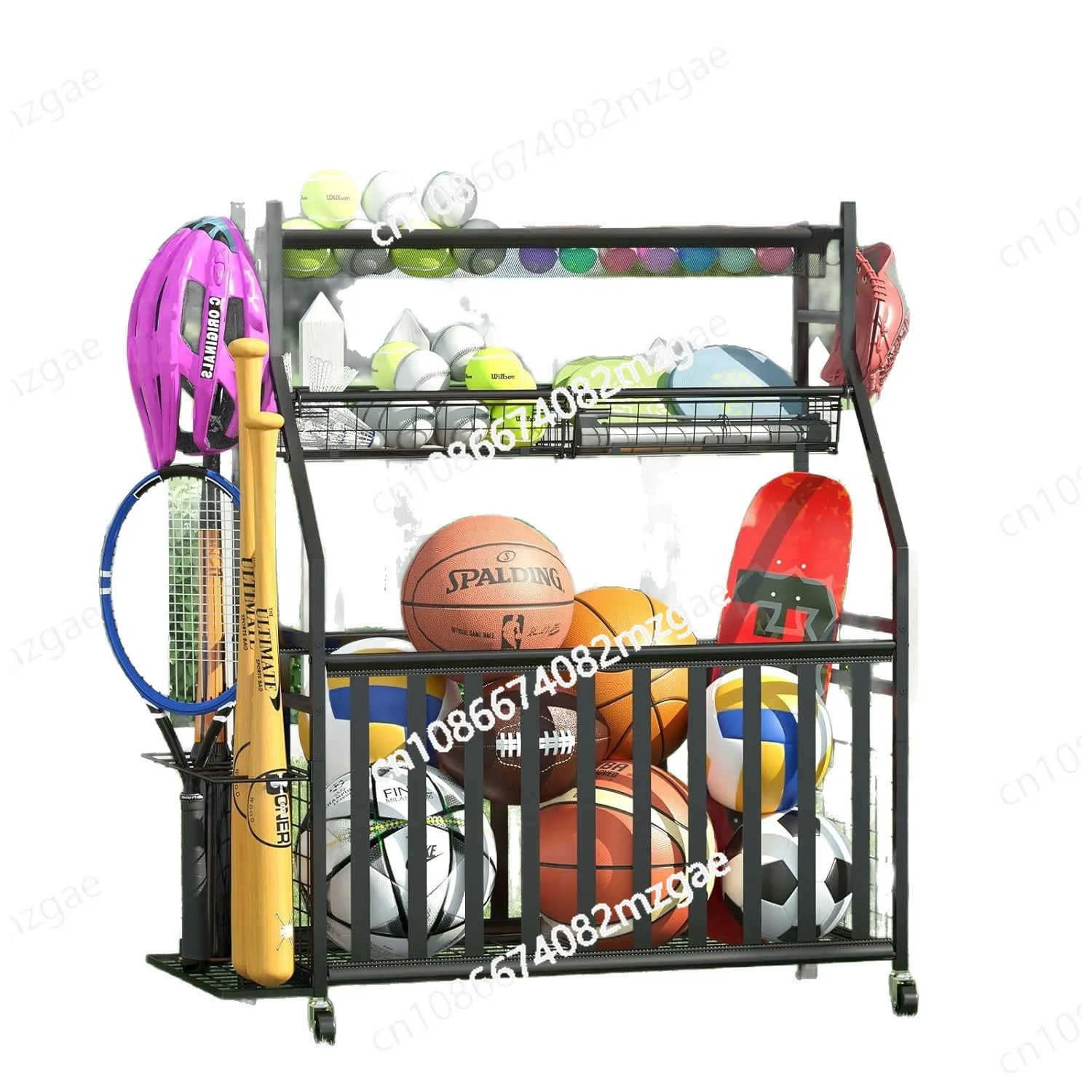 حقيبة تخزين معدات رياضية مع رف - مراجعة Sports Equipment Bag With Wheels وسعره
