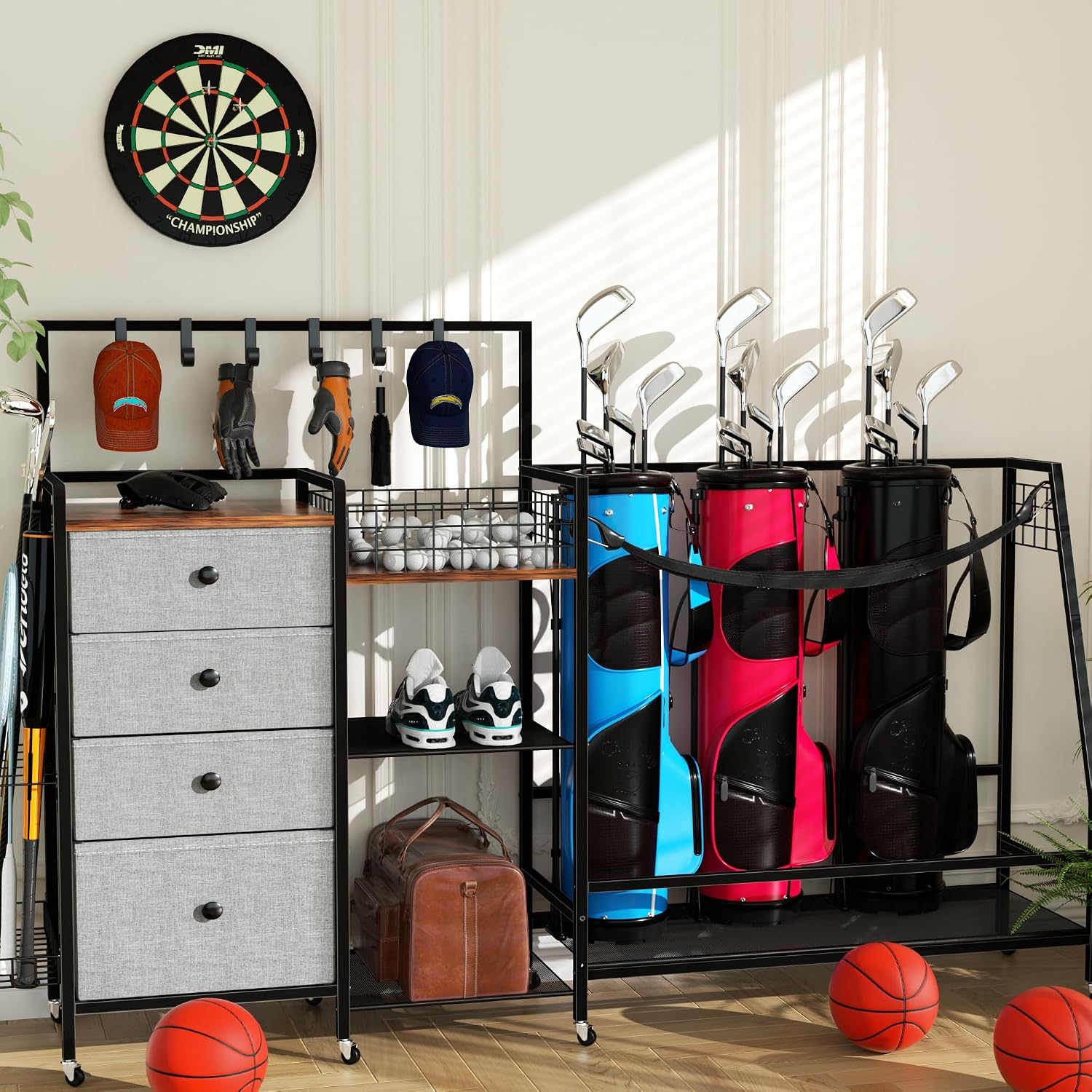 رف تخزين كبير الحجم لحقائب الج - مراجعة Sports Equipment Bag With Wheels وسعره