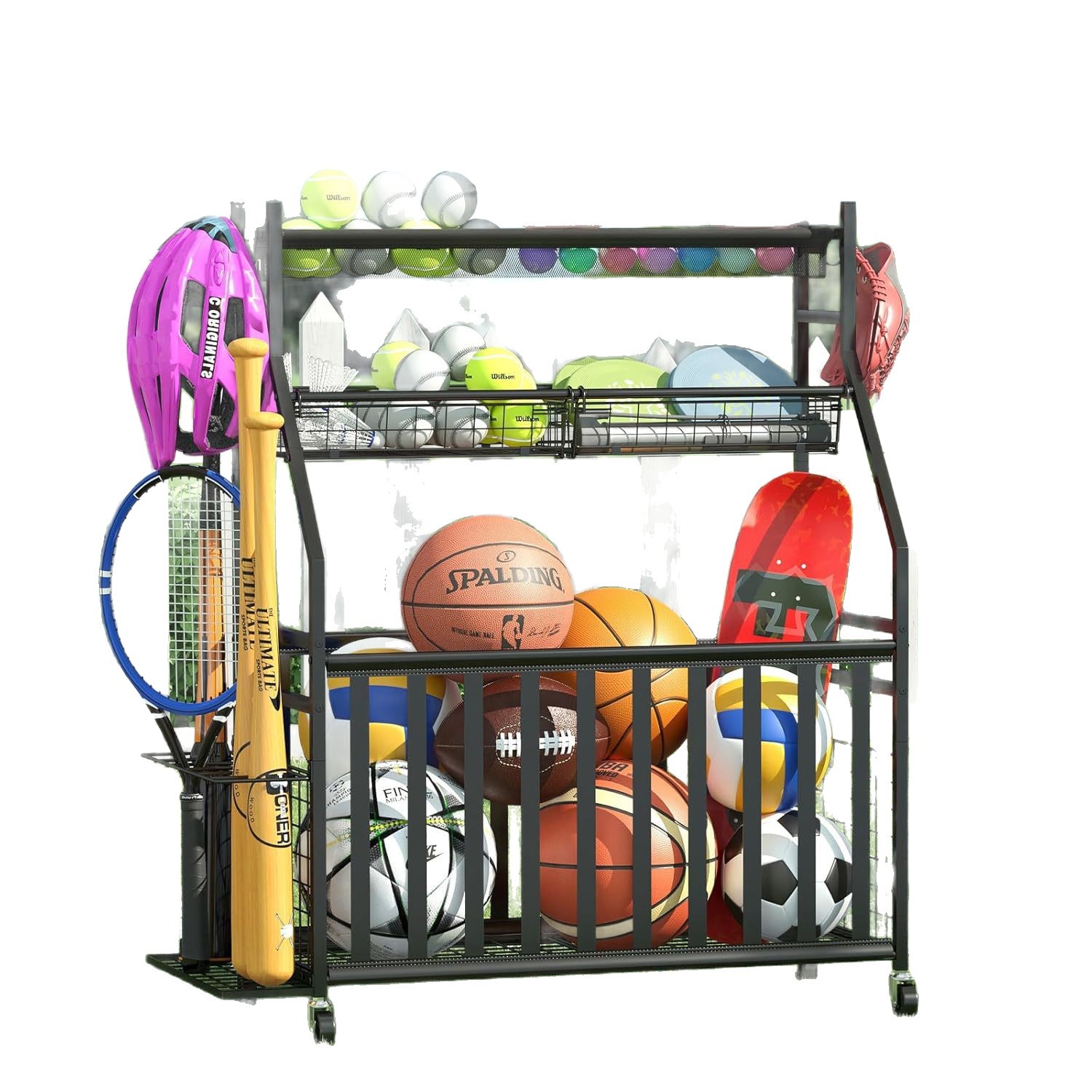 حقيبة تخزين المعدات الرياضية،  - مراجعة Sports Equipment Bag With Wheels وسعره