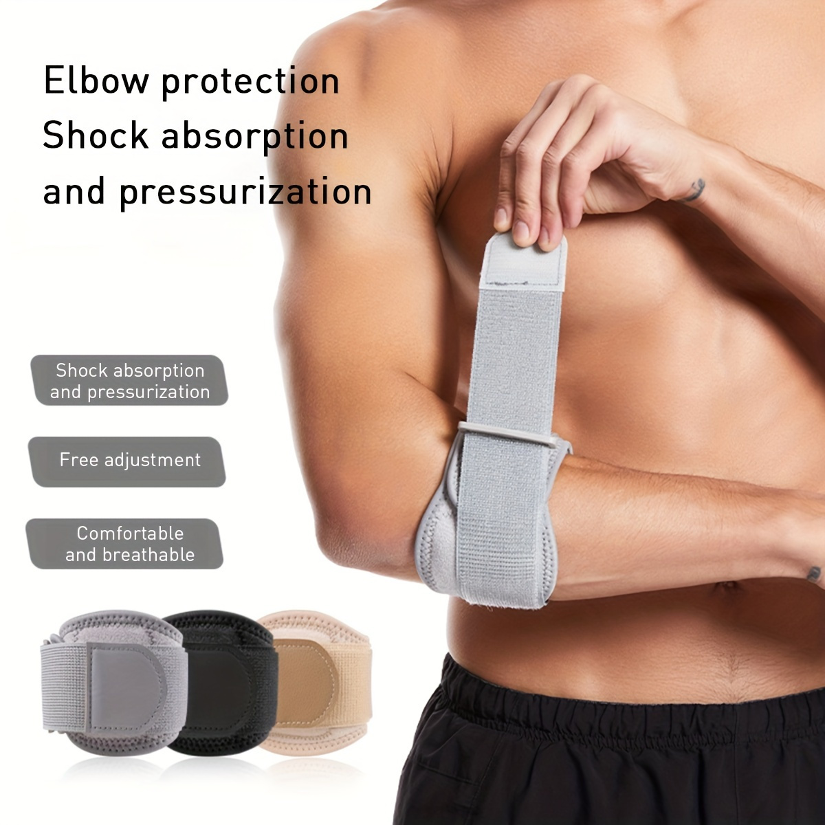 دعامة كوع مضغوطة قابلة للتنفس  - مراجعة Tennis Elbow Brace وسعره