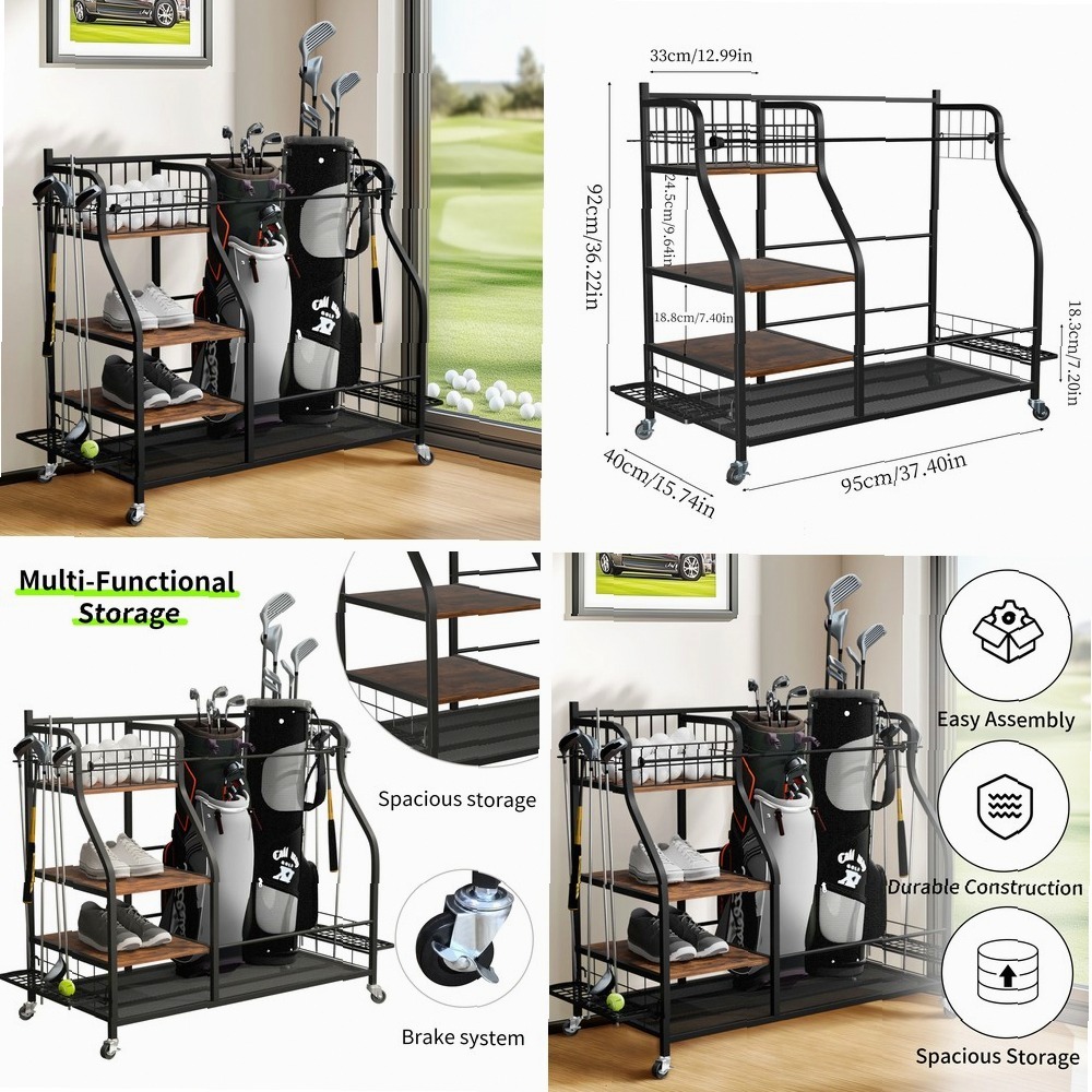 حامل حقائب الجولف المتنقل بعجل - مراجعة Sports Equipment Bag With Wheels وسعره