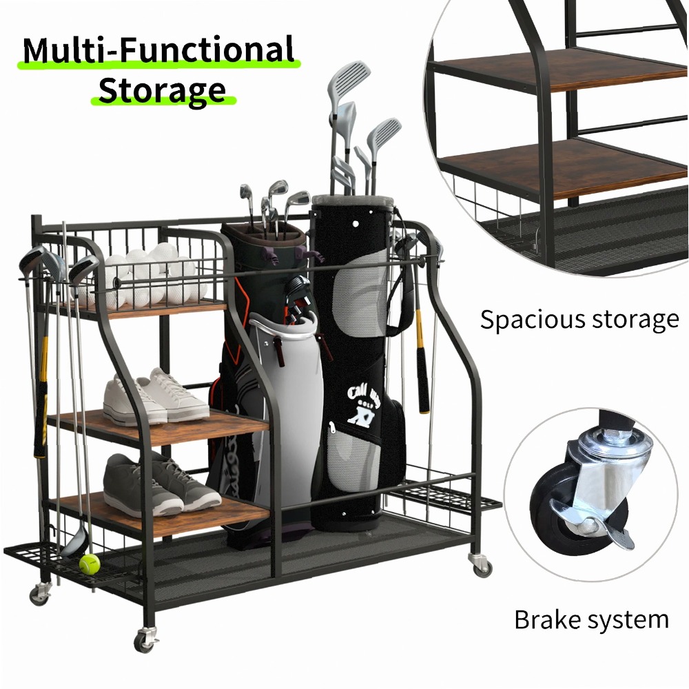 حامل حقائب الجولف المتنقل بعجل - مراجعة Sports Equipment Bag With Wheels وسعره